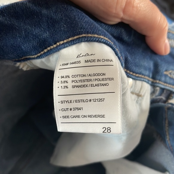 Distressed Kancan Jean Shorts Size 28 - Picture 5 of 5